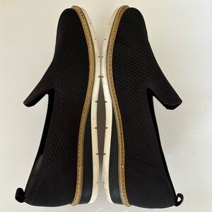 Kelly & Katie Amira Wedge Loafer Size 9 Black Breathable Mesh Fabric Shoes